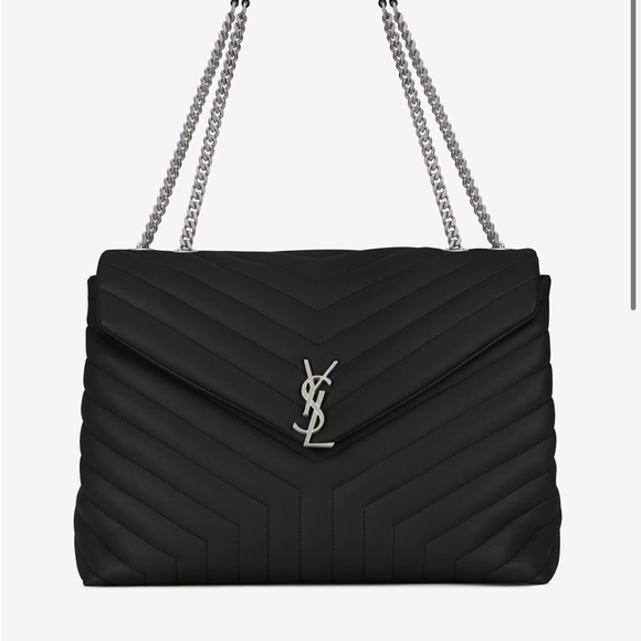 SAINT LAURENT LOULOU LARGE CHAIN BAG IN QUILTED "Y" LEATHER - Picture 3 of 14